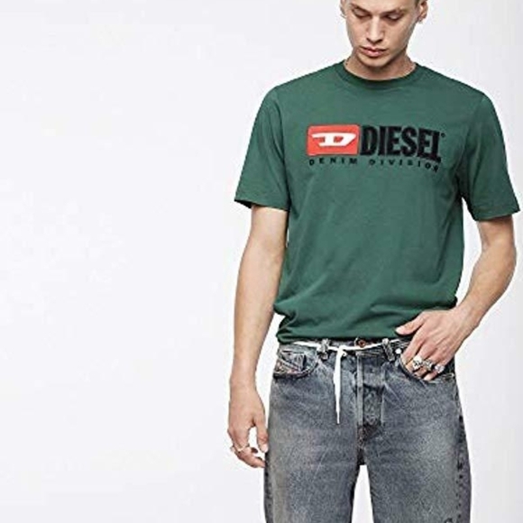 DIESEL T JUST DIVISION Mens T Shirt Short Sleeve Crew Neck Casual Cotton Tee LG - Picture 2 of 12